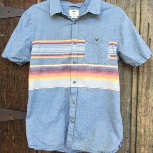 Vans casual button up shirt 👕 size small.
